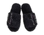 black fur slides