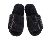 black fur slides
